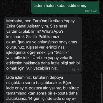 Zara'dan İade Sürecinde Uzun Bekleyiş Ve İletişim Sorunu