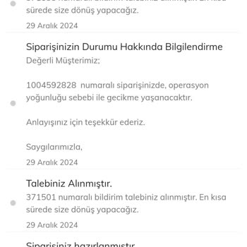 Teslimat Saati Sorunu Ve Yanıltıcı Müşteri Hizmetleri