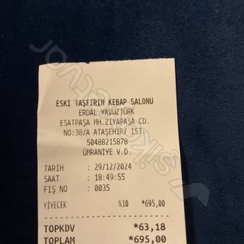 Taş Fırın Lezzetinden Memnun Kalmadık