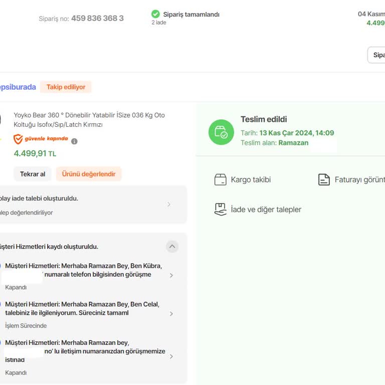 Hepsiburada'da İade Sürecinde Yaşanan Aksaklık ve Gecikmeler