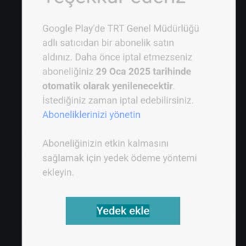 Ücret Kesildi Ancak Üyelik Görünmüyor