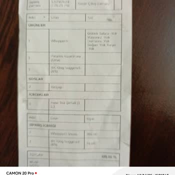 Burger King Siparişinde Taş Gibi Nugget Ve Müşteri Hizmetleri Sorunu