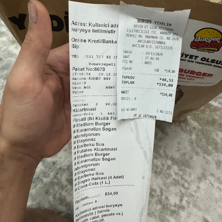 Yemeksepeti Siparişi Sorunu: Soğuk Gelen Ürünler