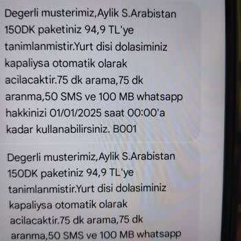 Yurt Dışı Dolaşımı Otomatik Açılma Sorunu