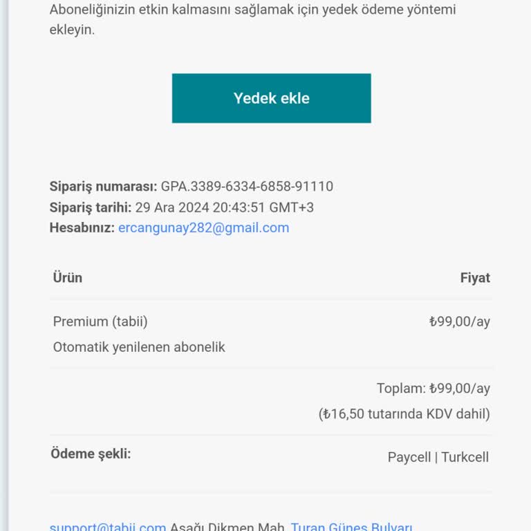 Tabii Mobil Uygulaması Üyelik Sorunu
