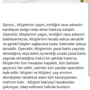 Spinco Bahis Sitesinde Ödeme Sorunu Ve Haksız Engelleme