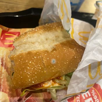 McDonald's Çocuk Menüsünde Küflü Ekmek Şoku