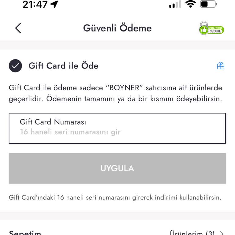 Boyner'de Totem Kart Sorunu