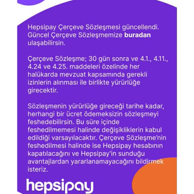 Hepsipay'den Beklenmedik Sözleşme Şoku