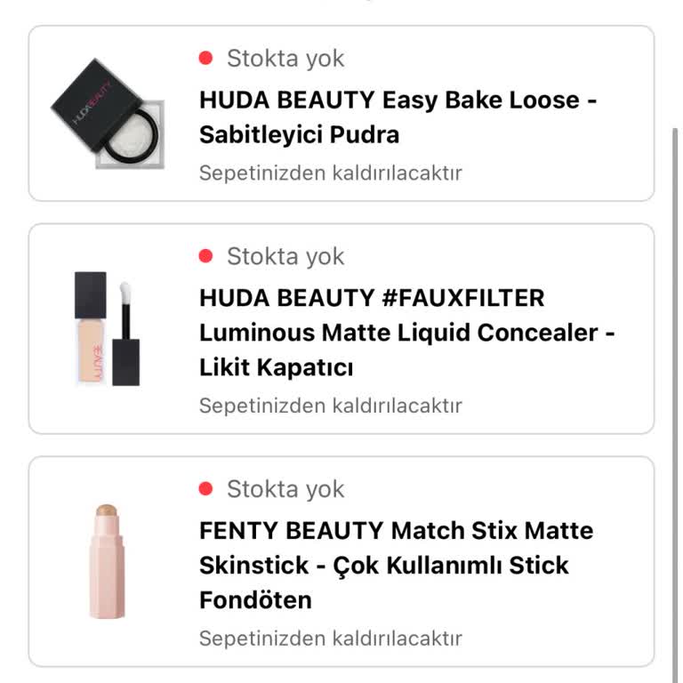 Sephora'da Stok Sorunu: Ürünler Sepette, Stokta Yok!