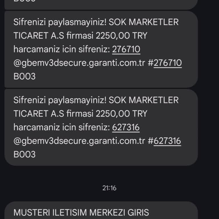 Şok Market'ten Yapılan Yetkisiz Alışverişler