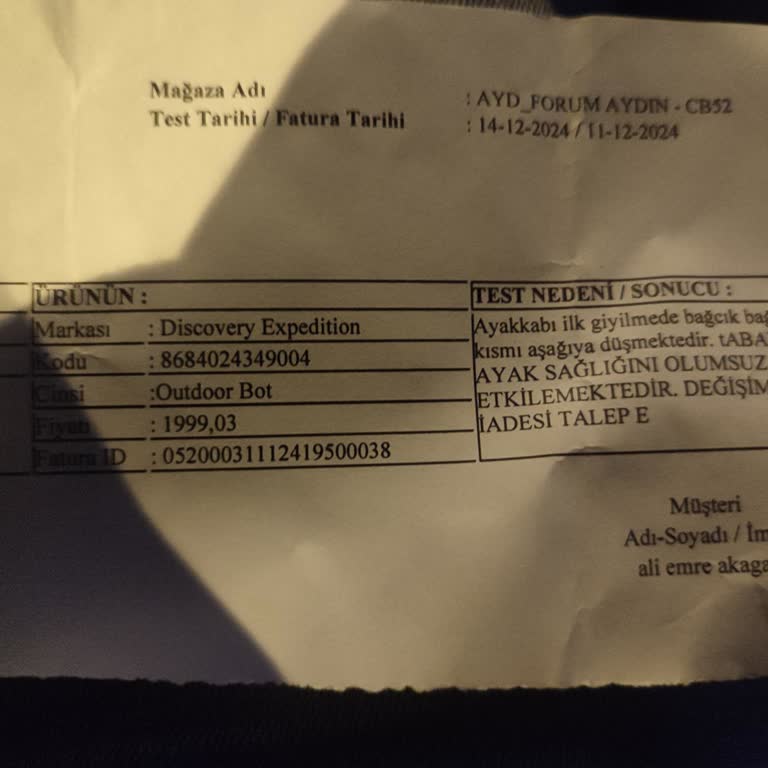 Boyner Mağazasında Müşteri Memnuniyetsizliği