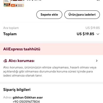 Yanlış Adrese Teslim Edilen Aliexpress Siparişi