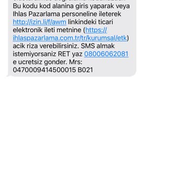 İhlas'tan Gelen İzinsiz Mesajlar Ve Kişisel Veri Endişesi