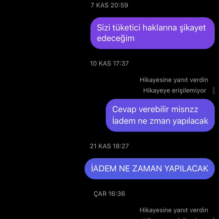 Ürün Tedariği Ve İade Sürecinde Yaşanan Mağduriyet