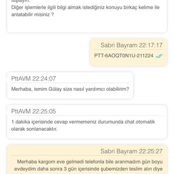 Teslim Edilmeyen Kargo Ve İlgisiz Müşteri Hizmetleri