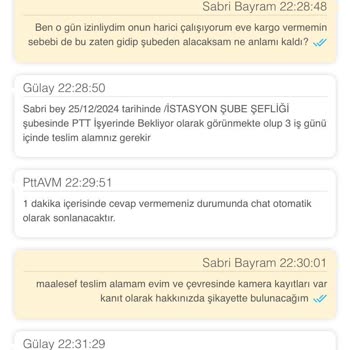 Teslim Edilmeyen Kargo Ve İlgisiz Müşteri Hizmetleri
