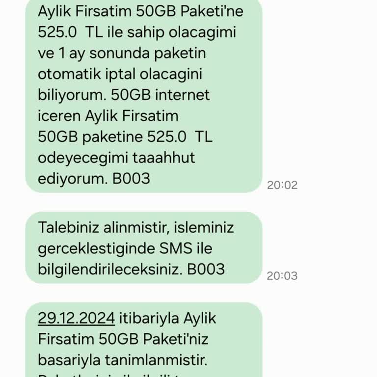 Yanlışlıkla Satılan İnternet Paketi