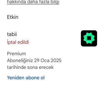 Tabii Uygulaması Premium Abonelik Sorunu