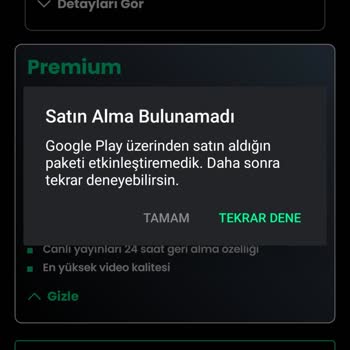 Premium Abonelik Sorunu Ve İade Talebi