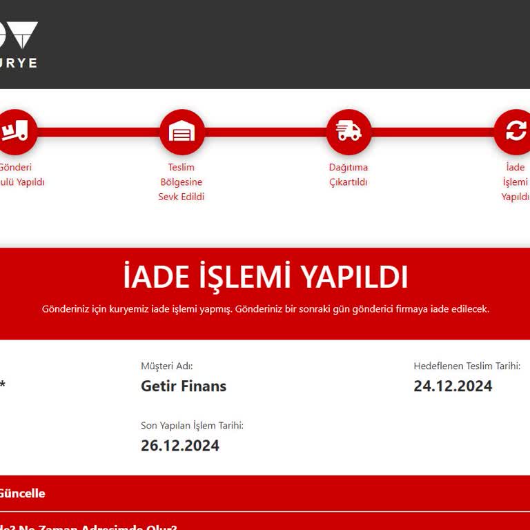 Getir Finans Kart Teslimatında Gecikme