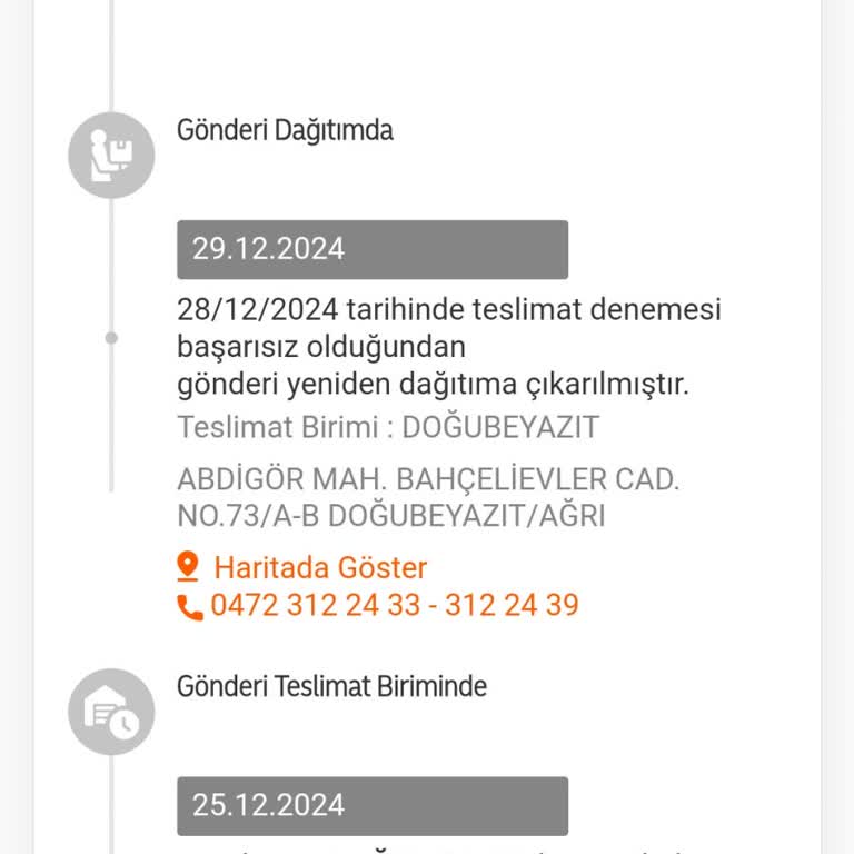 Kargo Teslimatında 5 Günlük Gecikme Ve İletişim Sorunu