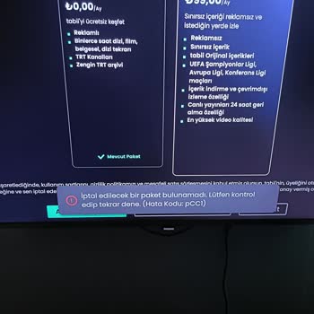 Ödeme Sonrası Hata Mesajı Ve İade Talebi