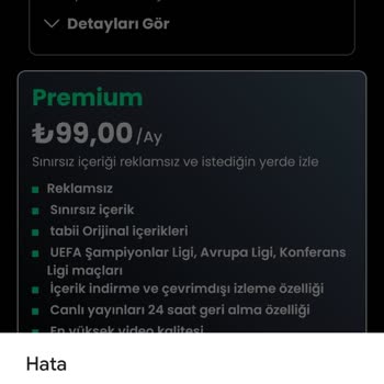 Premium Üyelik Sorunu