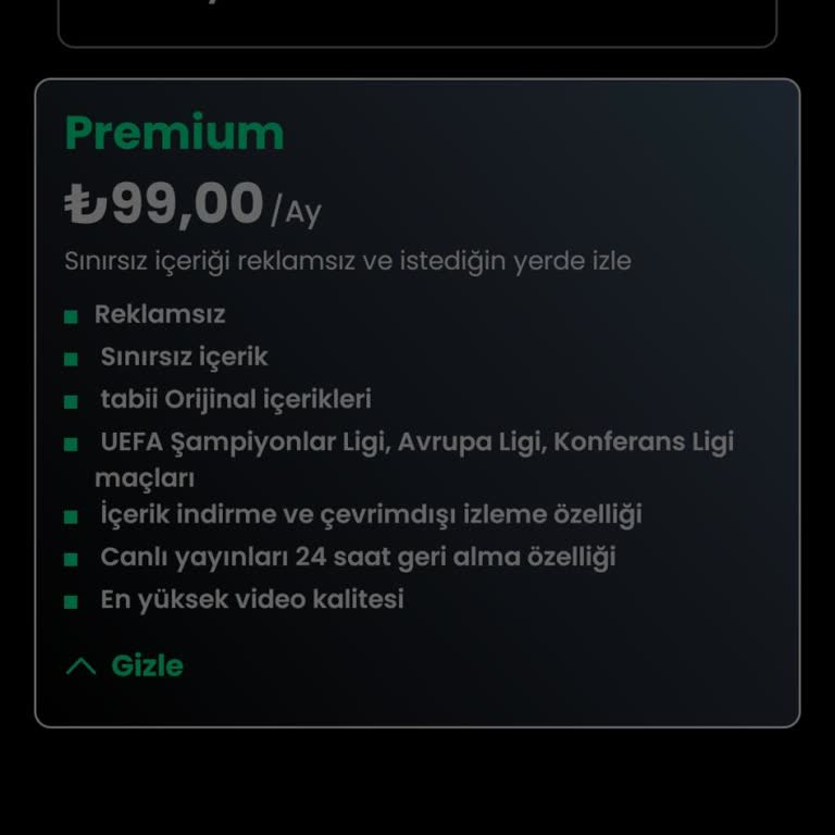 Premium Üyelikte Erişim Sorunu