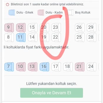 Yanlış Koltuk Numarası Ve İlgisiz Cevaplar