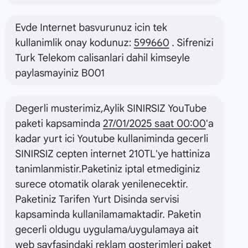 Türk Telekom Sınırsız Youtube Paketi Sorunu