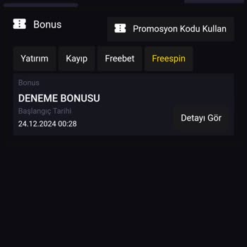 Deneme Bonusu Hakkında Yaşadığım Sorun