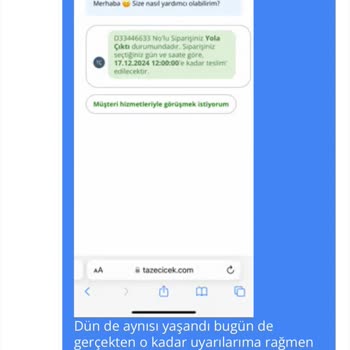 Ürün Onayı Ve Teslimat Sorunlarıyla İlgili Hayal Kırıklığı