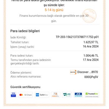 Yanlış Ürün İadesinde Banka Sorunu