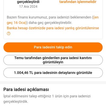 Yanlış Ürün İadesinde Banka Sorunu