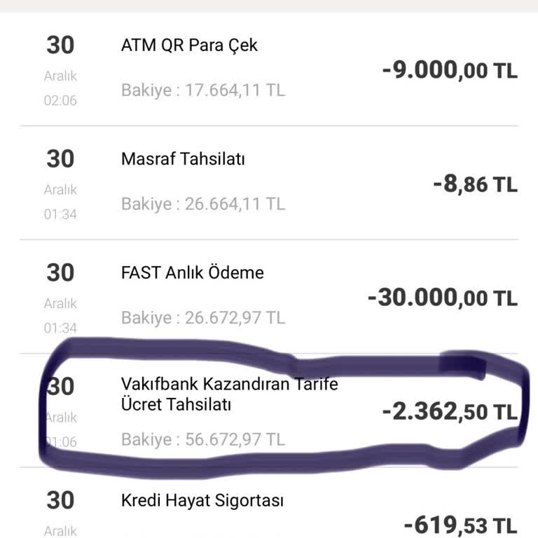 VakıfBank'ta Kazandıran Tarife Mağduriyeti