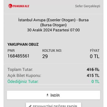 Bilet Saatleri Ve Canlı Destek Sorunları