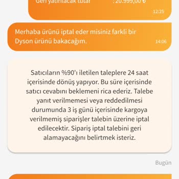 Yanlış Kargo Süreci Ve İptal Sorunu