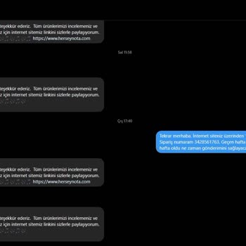 Siparişim Kargolanmıyor Ve İletişim Kurulamıyor