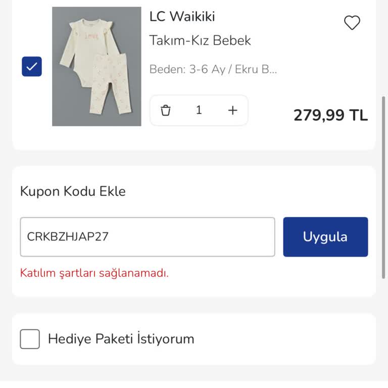 LCW İndirim Kuponu Sorunu
