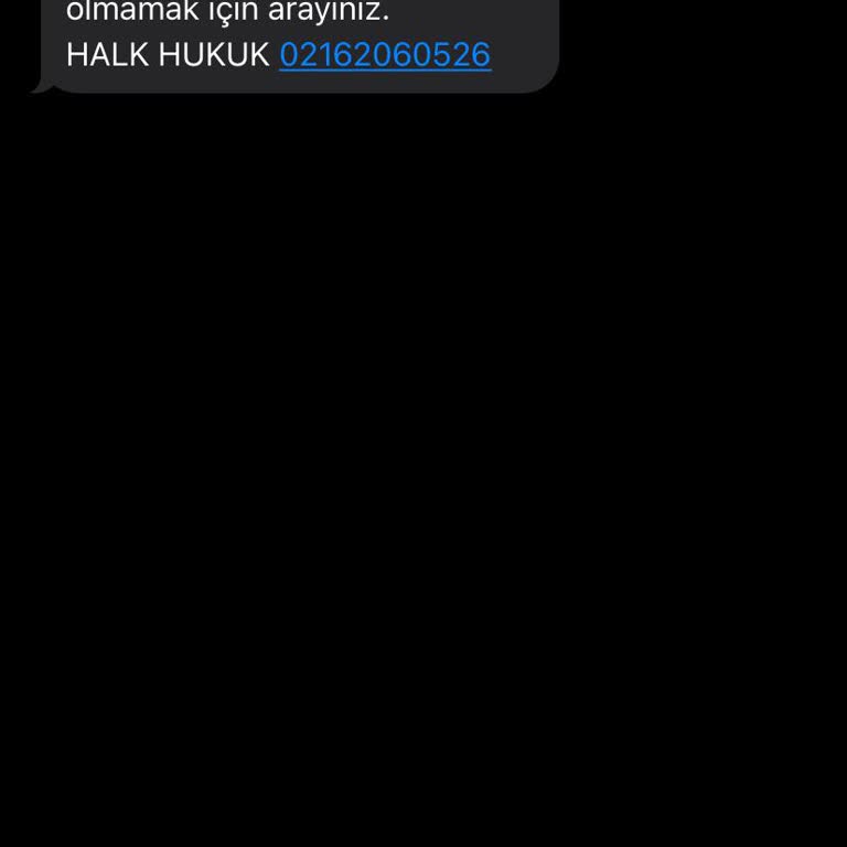 Halk Hukuk Adına Gelen Mesaj