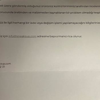 9 Ayda Deforme Olan Ayakkabı Ve Yetersiz Müşteri Hizmeti