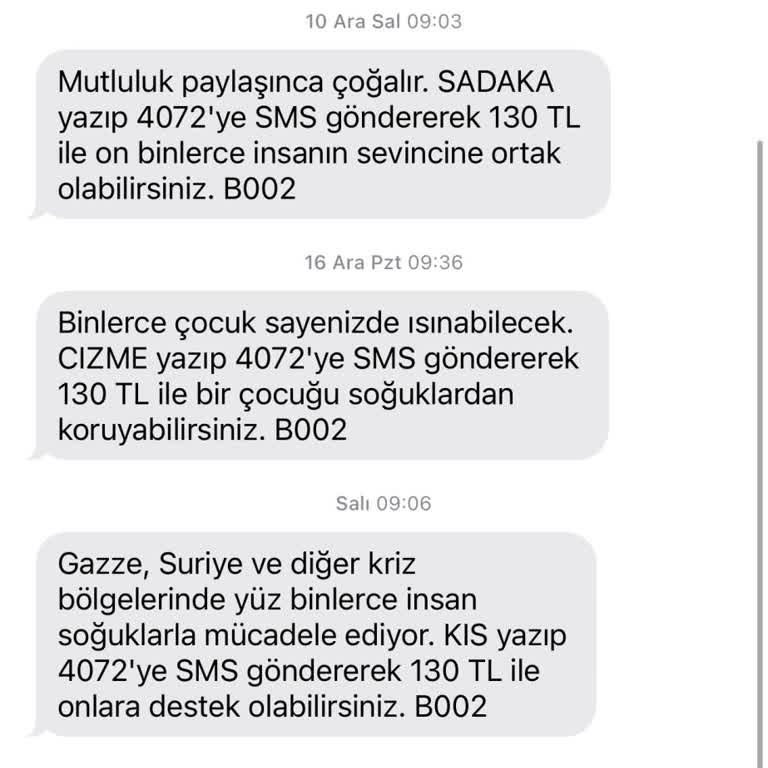 Sürekli Gelen SMS'lerden Yıldım!