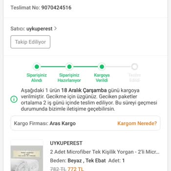 Aras Kargo İle Sürekli Teslimat Sorunu