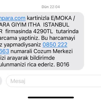 İzinsiz Kart Çekimi: Zara Giyim'den Beklenmedik Harcama