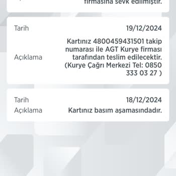 Kart Teslimatındaki Gecikme Ve Sorumsuzluk