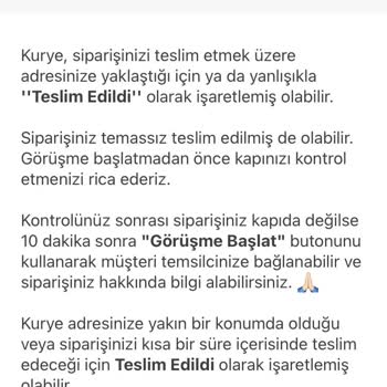 Teslim Edilmeyen Sipariş Ve İade Sorunu