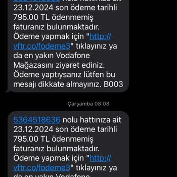Yanlış Fatura Ve Sürekli Rahatsız Eden Sistem Hatası