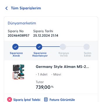 Siparişin Teslim Edilmemesi Ve İletişim Sorunları