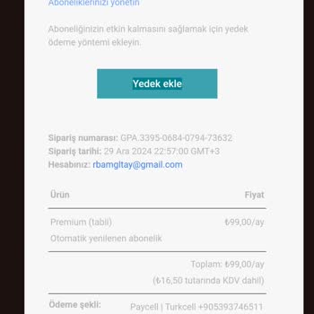 Premium Paket Sorunu Ve İletişim Eksikliği